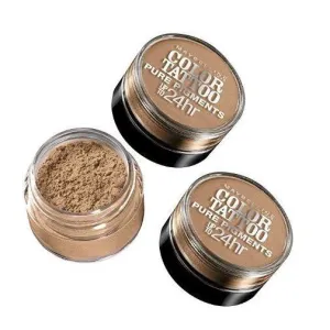 Lot of 3 - Maybelline Color Tattoo Pure Pigments Eye Shadow 60 Buff and Tuff
