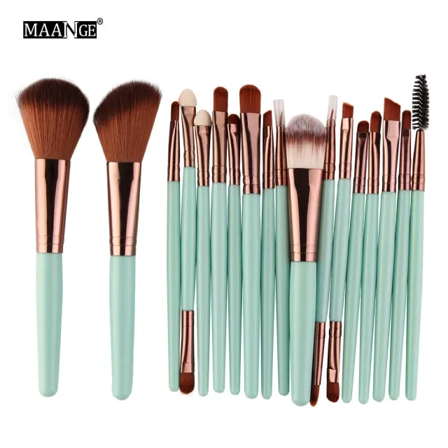 MAANGE 6/15/18/20Pcs Makeup Brushes Tool Set Cosmetic Powder Eye Shadow Foundation Blush Blending Beauty Make Up Brush Maquiagem