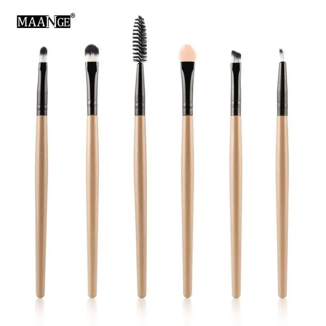 MAANGE 6/15/18/20Pcs Makeup Brushes Tool Set Cosmetic Powder Eye Shadow Foundation Blush Blending Beauty Make Up Brush Maquiagem