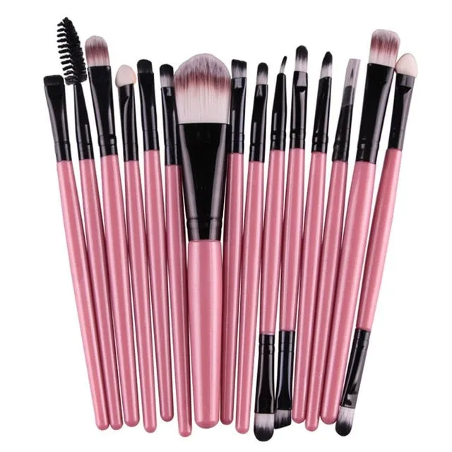 MAANGE 6/15/18/20Pcs Makeup Brushes Tool Set Cosmetic Powder Eye Shadow Foundation Blush Blending Beauty Make Up Brush Maquiagem