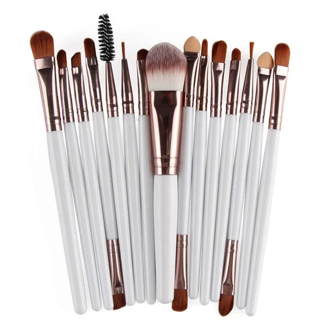 MAANGE 6/15/18/20Pcs Makeup Brushes Tool Set Cosmetic Powder Eye Shadow Foundation Blush Blending Beauty Make Up Brush Maquiagem