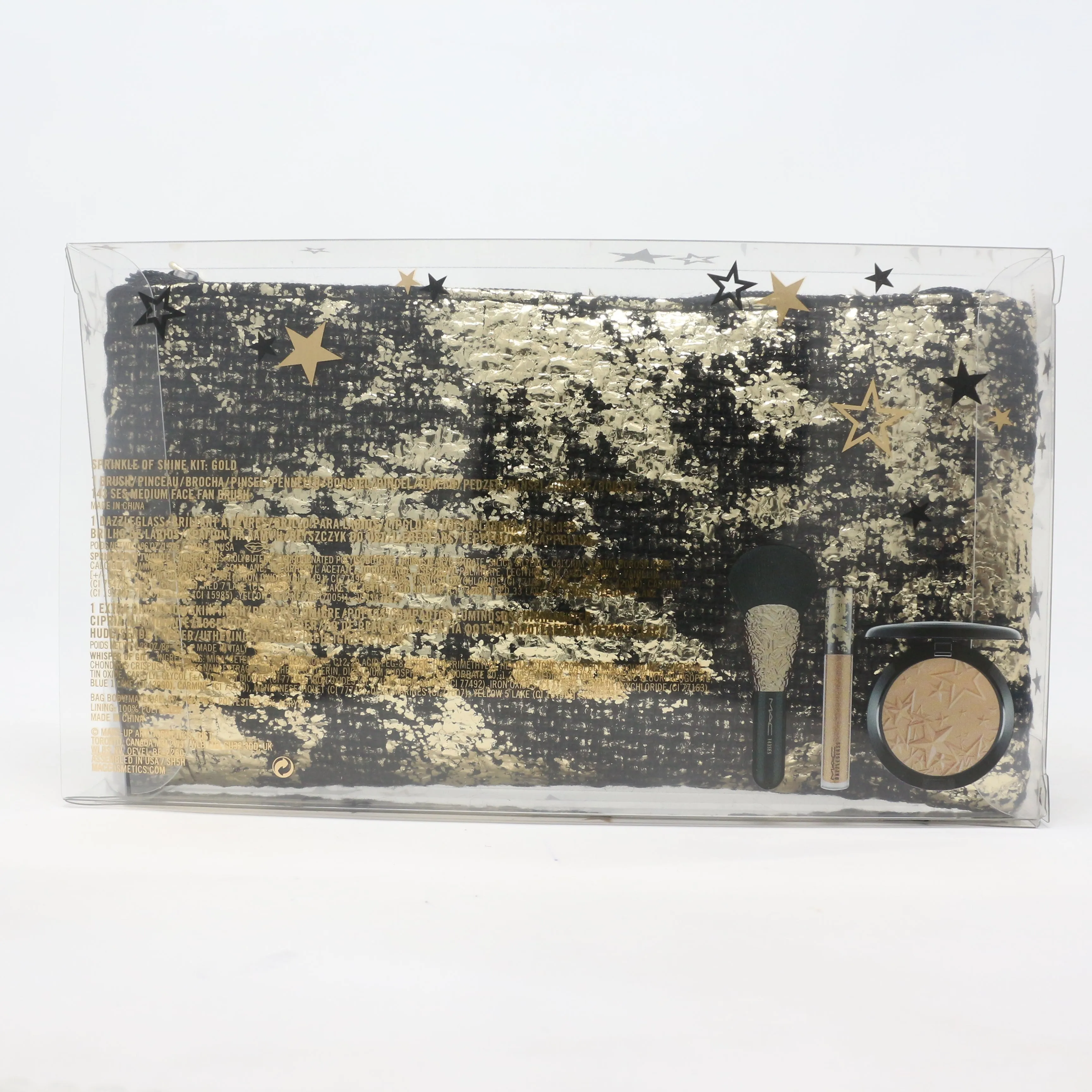 Mac Sprinkle Of Shine Gold Kit  / New With Box