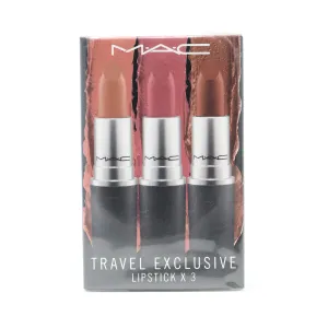 Mac Travel Exclusive Lipstick X 3 Pcs  0.30oz/9.0g New With Box