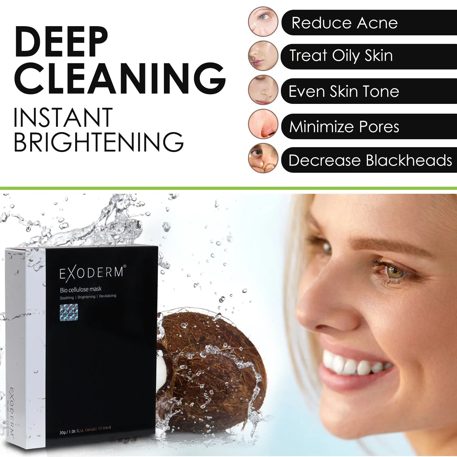 Madnice Exoderm Bio Cellulose Face Mask -20 Sheets