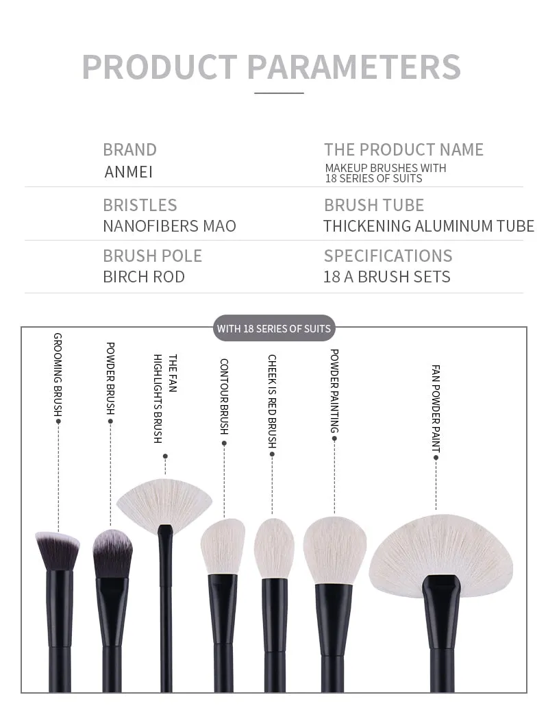 Makeup Brushes Set Kit Super Soft  Hair  Eyeshadow Make Up