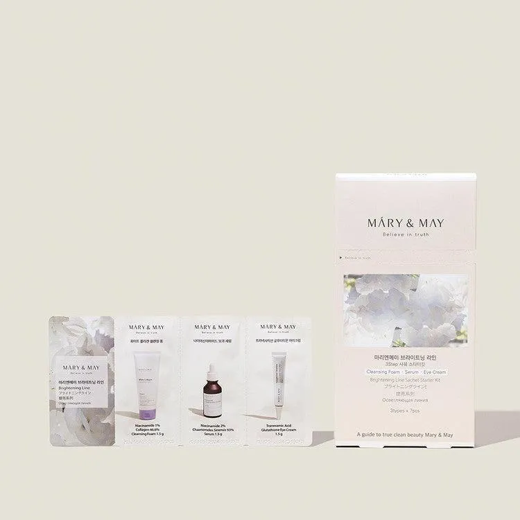 [Mary&May] Brightening Line 3 Step Sachet Starter Kit 7EA