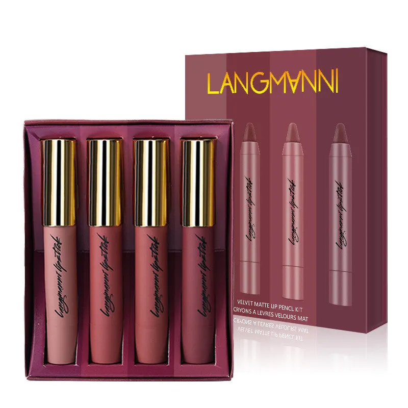 Matte Moisturizing Lipstick Pen Set