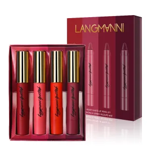 Matte Moisturizing Lipstick Pen Set