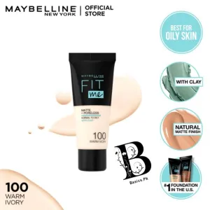 MAYBELLINE FIT ME FOUNDATION TUBE MATTE   PORELESS NORMAL TO OILY