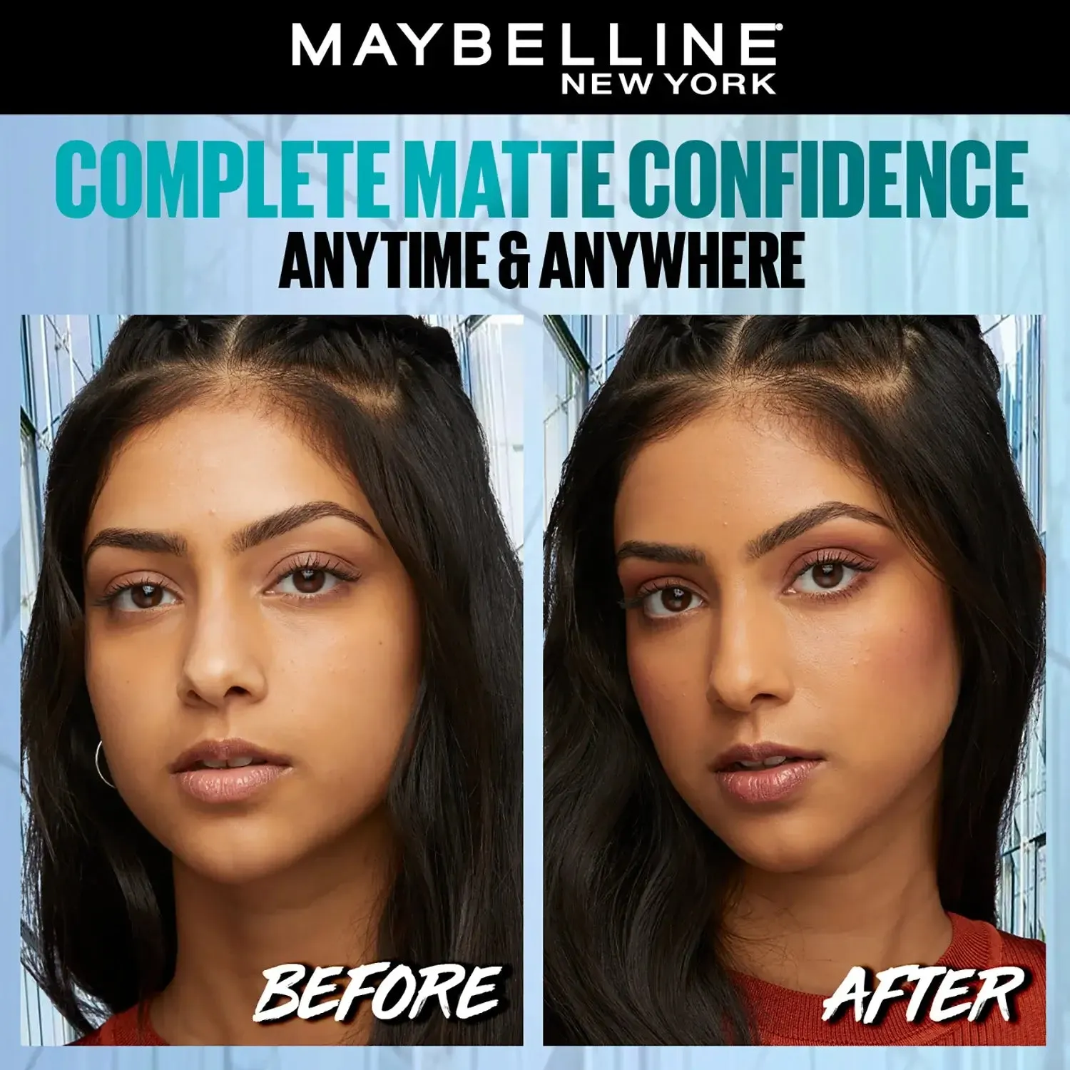 Maybelline New York Fit Me Matte   Poreless Compact Powder, 310 Sun Beige, 6g
