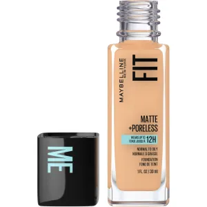 Maybelline New York Fit Me Matte   Poreless Foundation Makeup, Ultra-Lightweight Formula Controls Shine, for Normal to Oily Skin, Natural Buff, 230, 30 ml