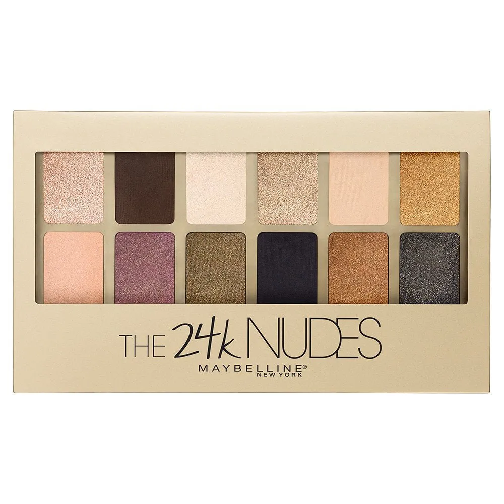MAYBELLINE - The 24K Nudes Eye Shadow Palette Gold - 0.34 oz (10 g)