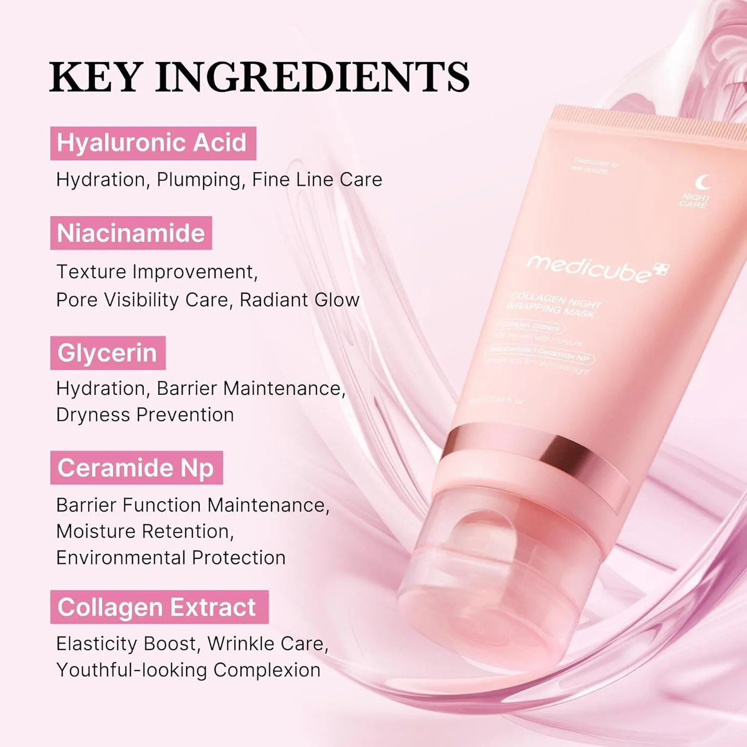 Medicube Collagen Night Wrapping Mask 美蒂秋芙夜间胶原蛋白撕拉面膜 75mL