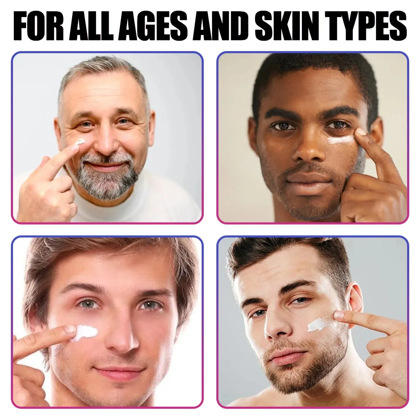 Men's Collagen Anti-Wrinkle Cream: Hyaluronic Formula to Remove Wrinkles, Firming, Lifting, Moisturizing, Anti-Aging, Whitening, Brightening Face Care.