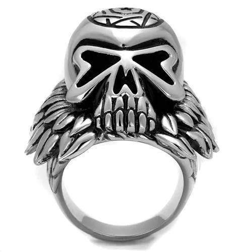 Mens Skull Mask Stainless Steel No Stone Rings