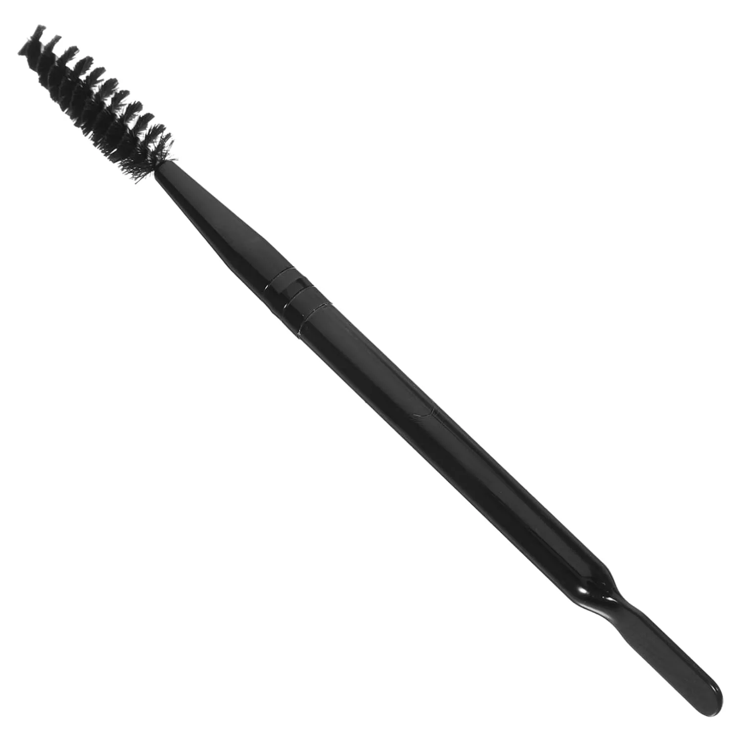 MERRYHAPY Elegant Double-ended Makeup Brush Eyebrow and Mascara Wands Black Lightweight Easy to Use for Women's Beauty Routine