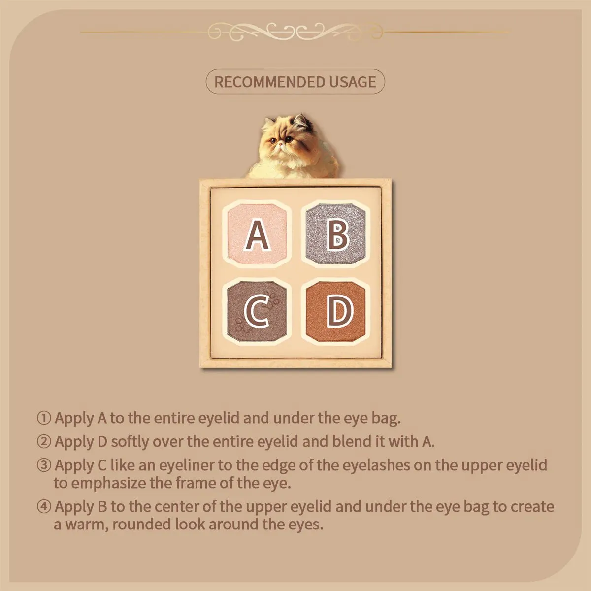 MILLEFEE My Kitty Shadow Palette - 01 Exotic Shorthair