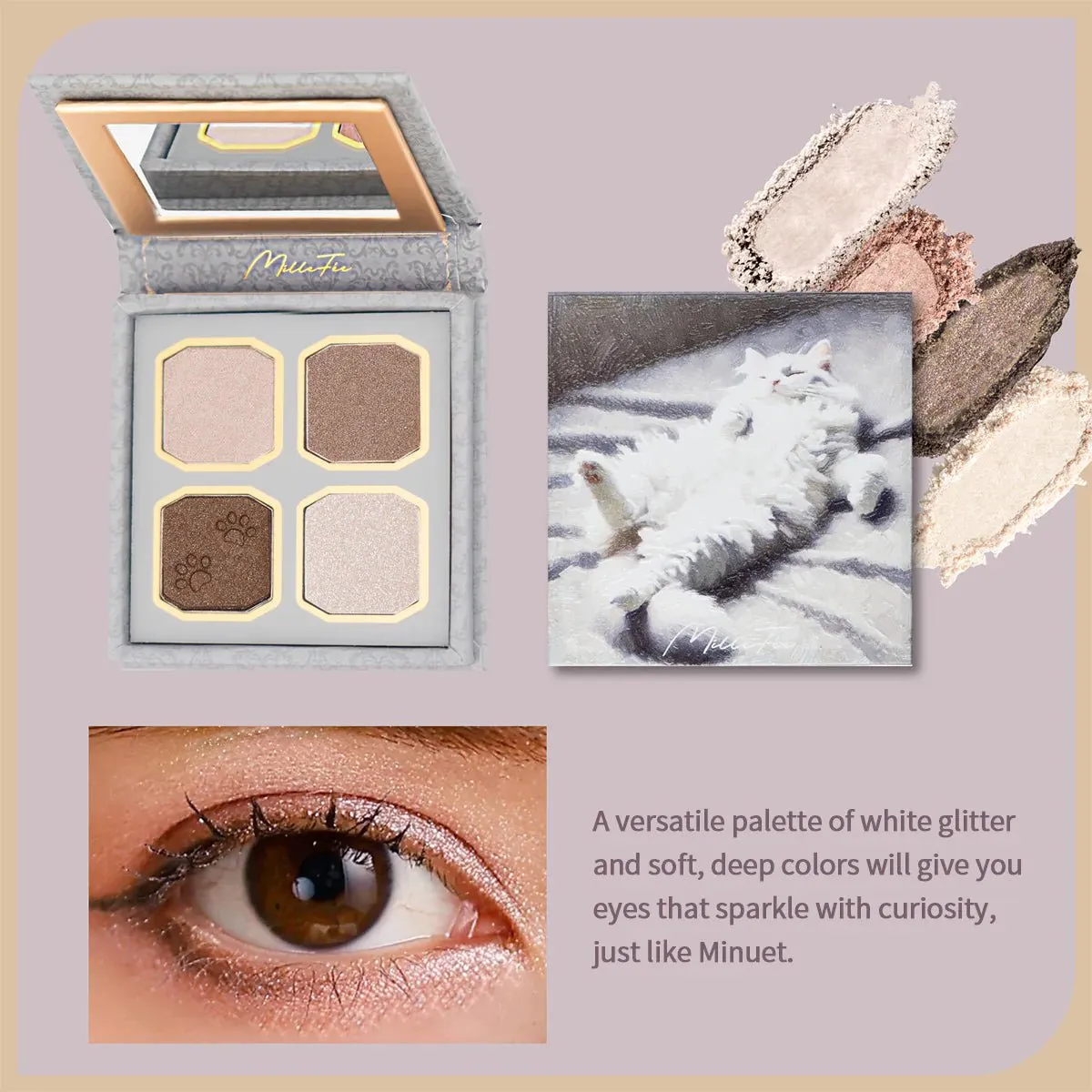 MILLEFEE My Kitty Shadow Palette - 04 Minuet