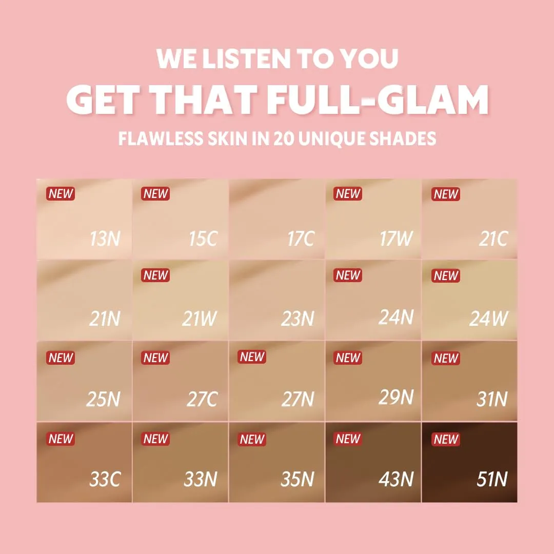 [*Mini Size*] TIRTIR All Cover Pink Cushion | Korean Cushion Foundation, (#23N Sand, 0.15 Fl Oz)