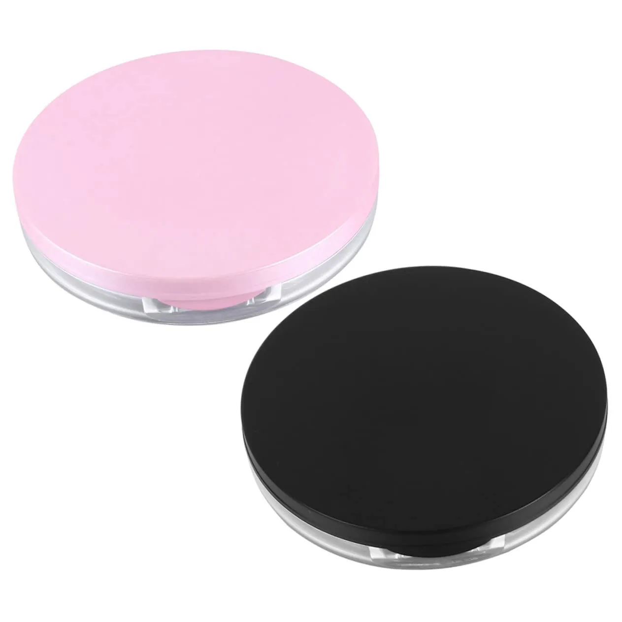 Mipcase Cosmetic Storage Case 2 Sets Loose Powder Puff Boxes Makeup Sponge Holder Portable Makeup Blender Cases Powder Puff Holders for Beauty Sponge