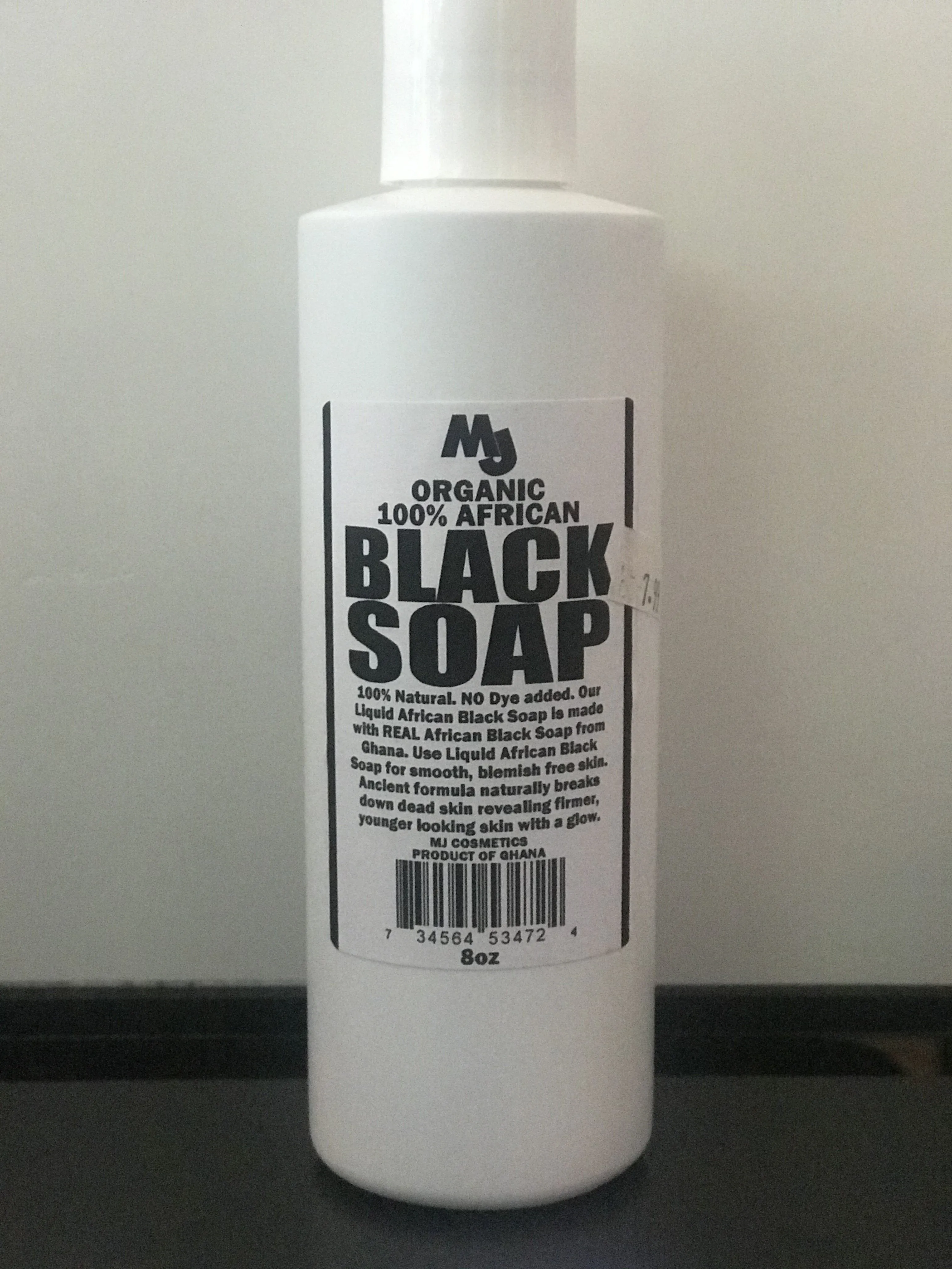 MJ Organic  Liquid Black Soap