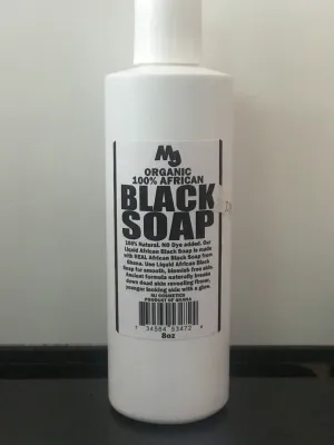 MJ Organic  Liquid Black Soap