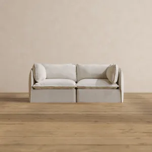 Modular Washable 2-Seater in Powder | Memorix  Seat | Contour Pillow