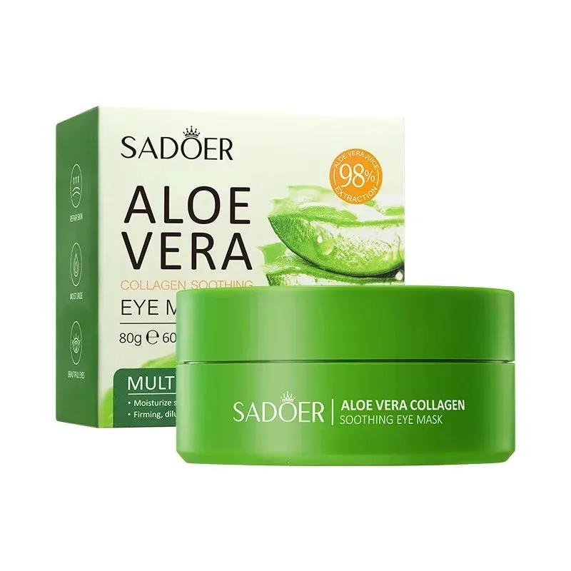 Moisturizing Anti Wrinkle Aloe Vera Collagen Eye Mask Pads 60pcs Anti Dark Circles Eyes Bags Eye Patches Skin Care Products