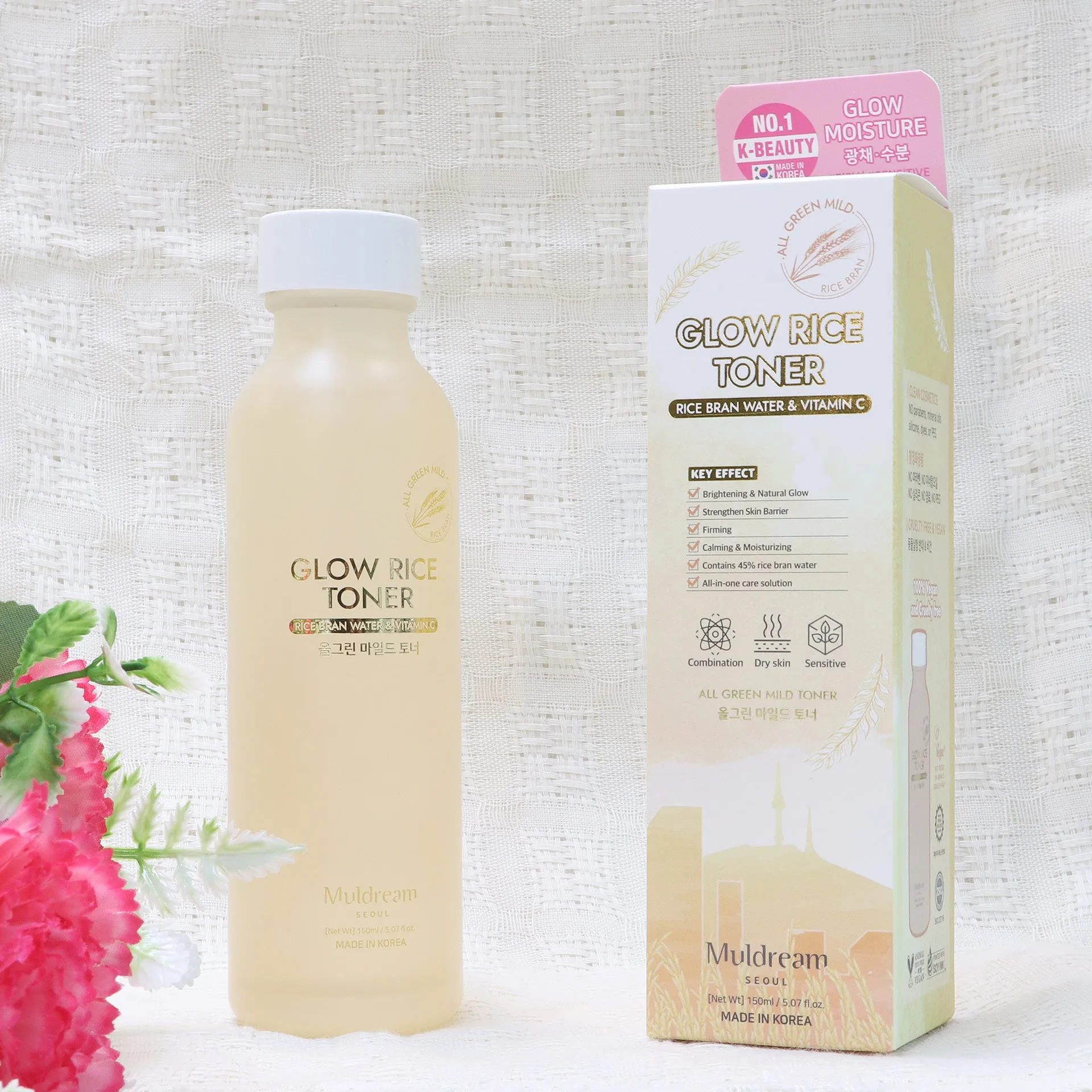 Muldream Glow Rice Toner 150ml