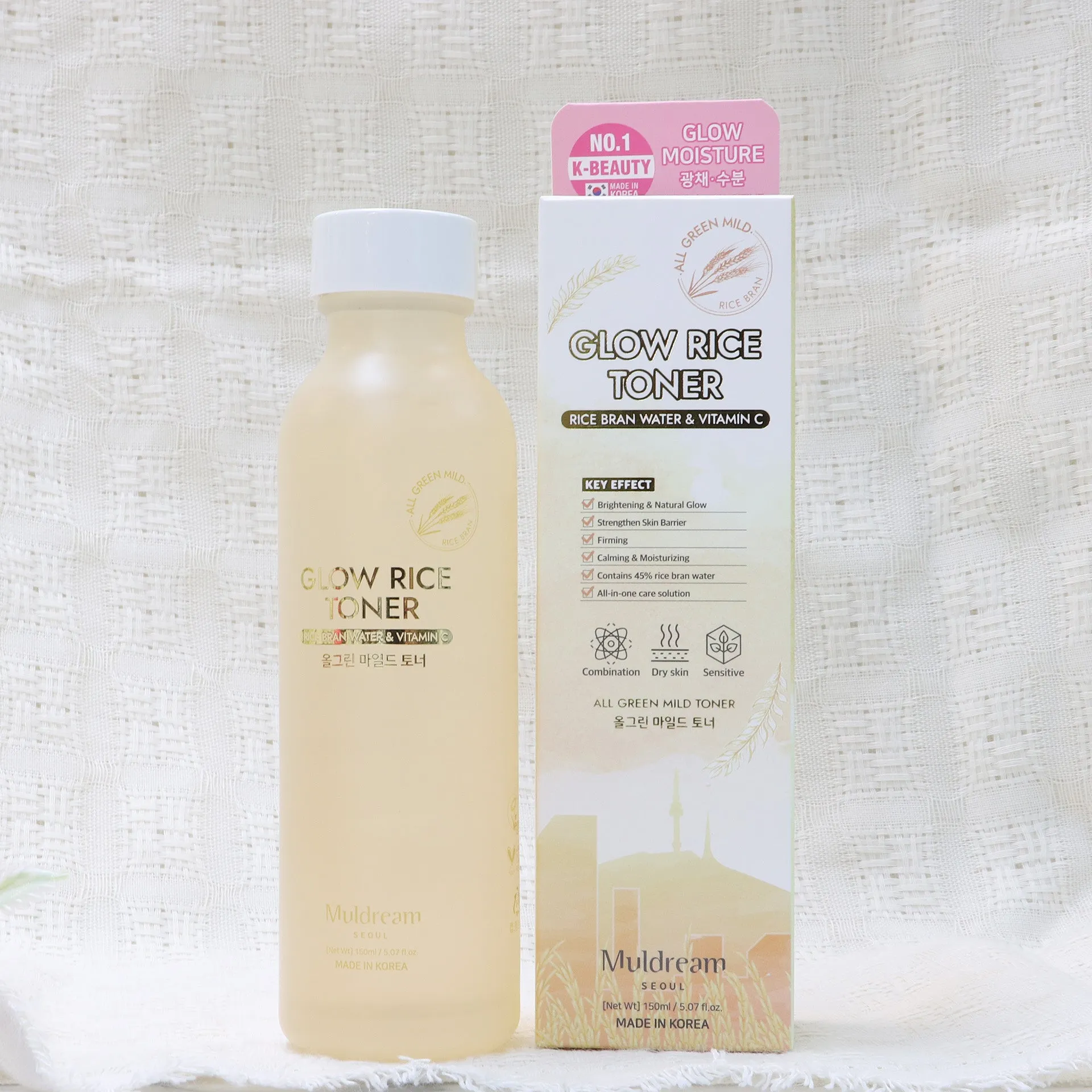 Muldream Glow Rice Toner 150ml