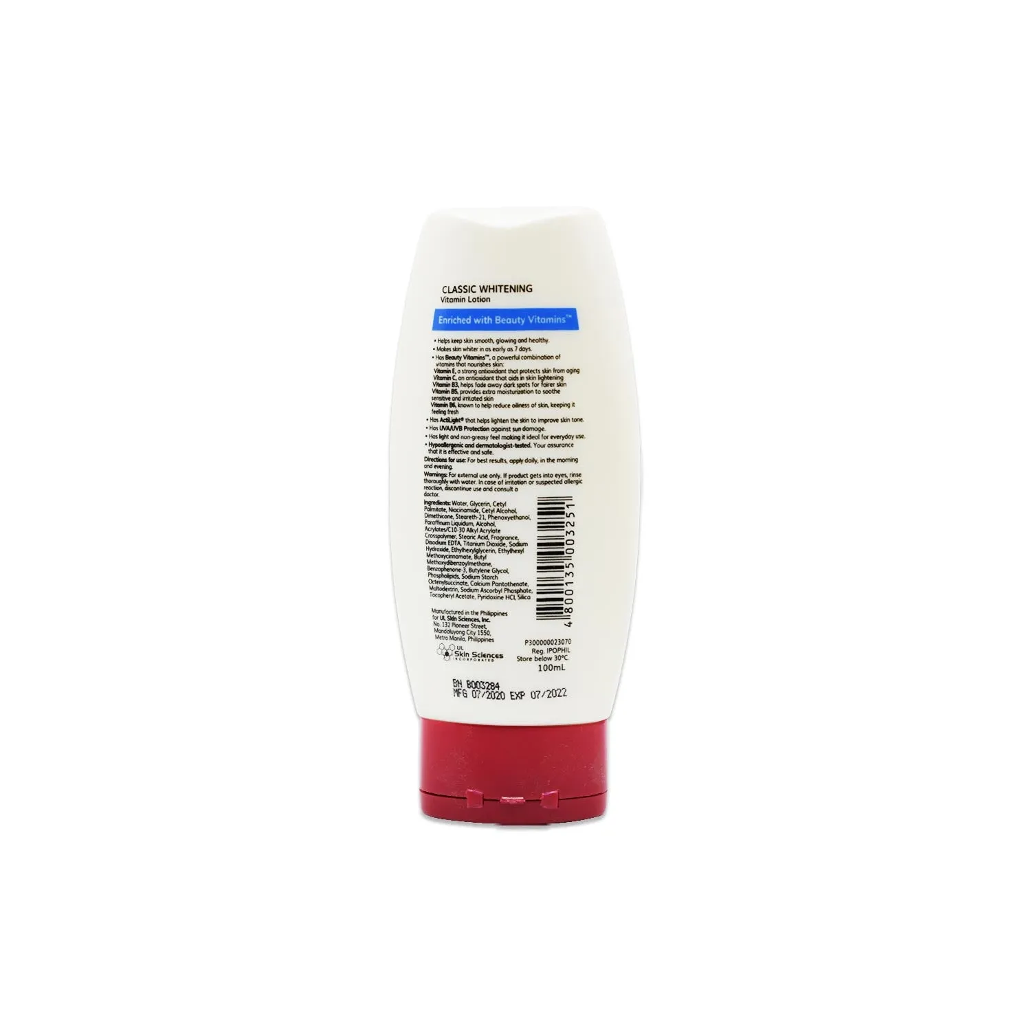 Myra Classic Whitening Vitamin Lotion 100ml