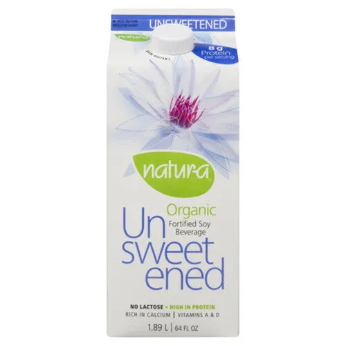 Natur-a - Unsweetened Soy Beverage, 1.89 L