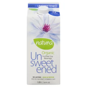 Natur-a - Unsweetened Soy Beverage, 1.89 L