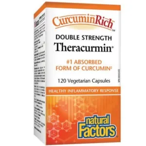 Natural Factors Theracurmin 60mg Double Strength 120 Veggie Caps