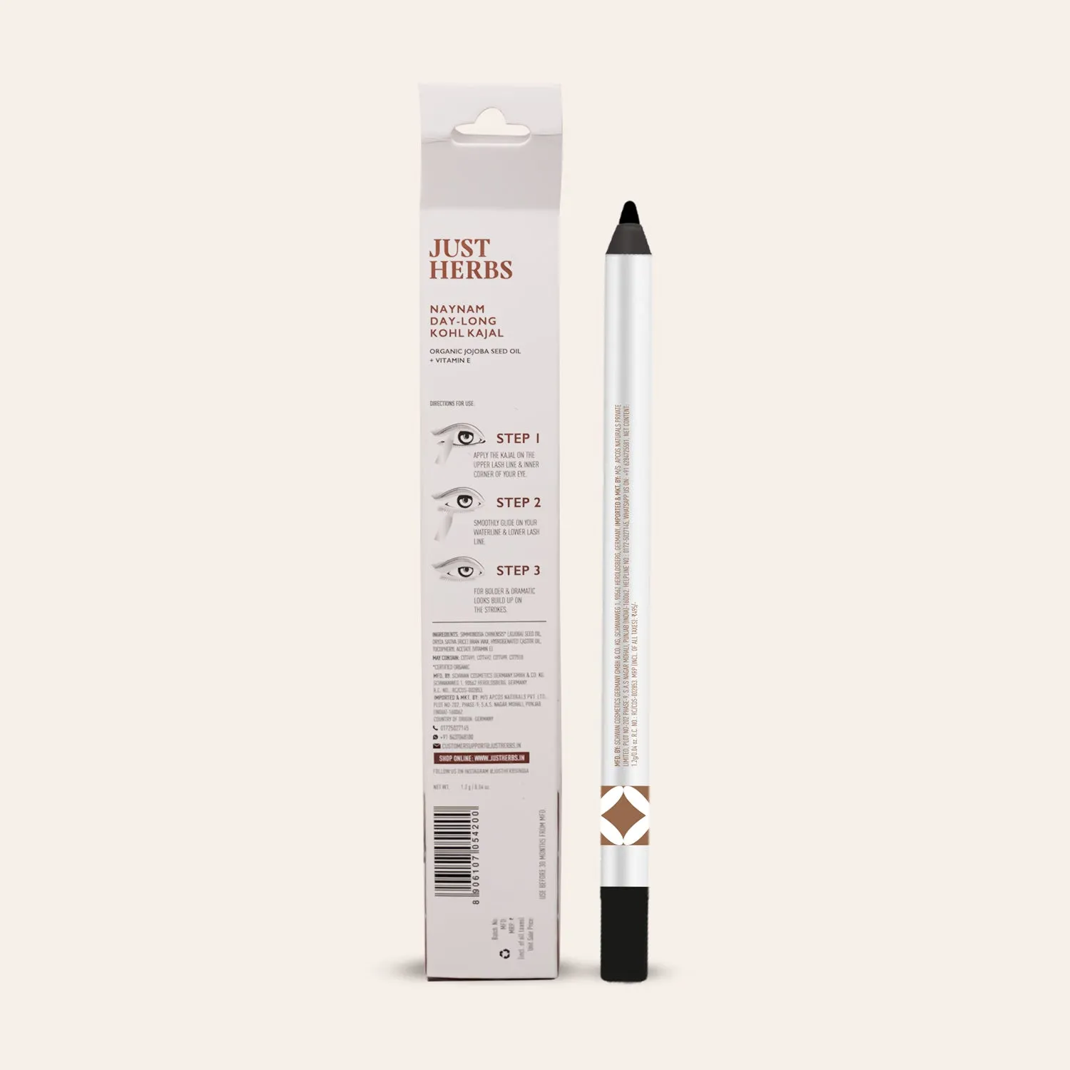 Naynam Day Long Sharpenable Kajal (Available in 6 Shades)