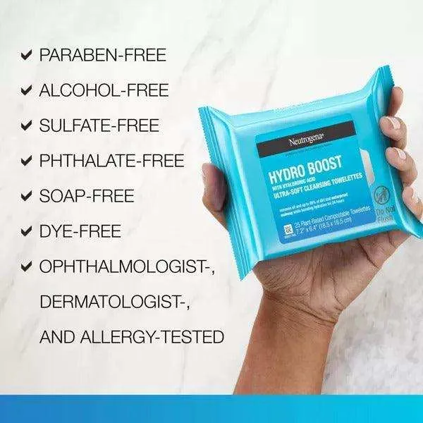 Neutrogena Hydro Boost Ultra-Soft Cleansing Towelettes - 25 ct