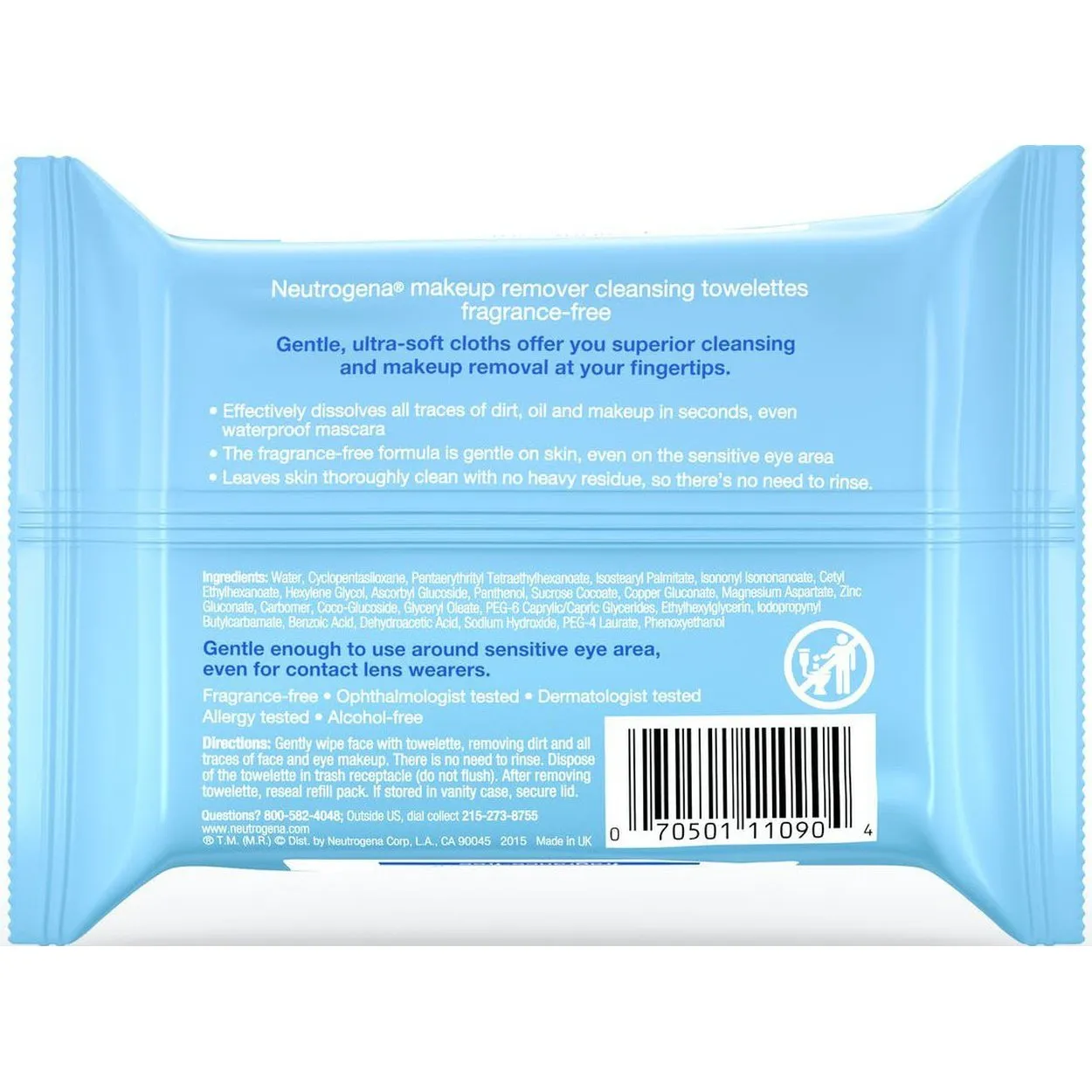 Neutrogena Makeup Remover Cleansing Face Wipes Fragrance Free