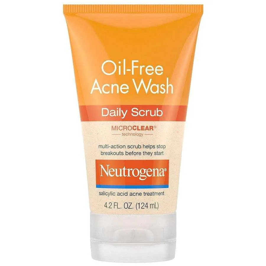 Neutrogena Oil-Free Acne Daily Face Scrub - 4.2oz.