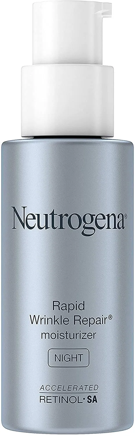 Neutrogena Rapid Wrinkle Repair Retinol Anti-Wrinkle Moisturizer with SPF 30 Sunscreen, Daily Anti-Wrinkle Face & Neck Retinol Cream with Hyaluronic Acid & Retinol, Paraben-Free, 1 fl. oz