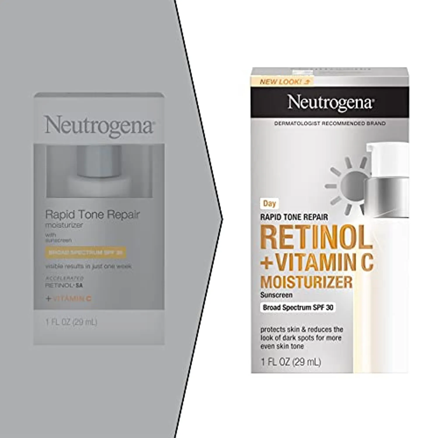 Neutrogena Rapid Wrinkle Repair Retinol Anti-Wrinkle Moisturizer with SPF 30 Sunscreen, Daily Anti-Wrinkle Face & Neck Retinol Cream with Hyaluronic Acid & Retinol, Paraben-Free, 1 fl. oz