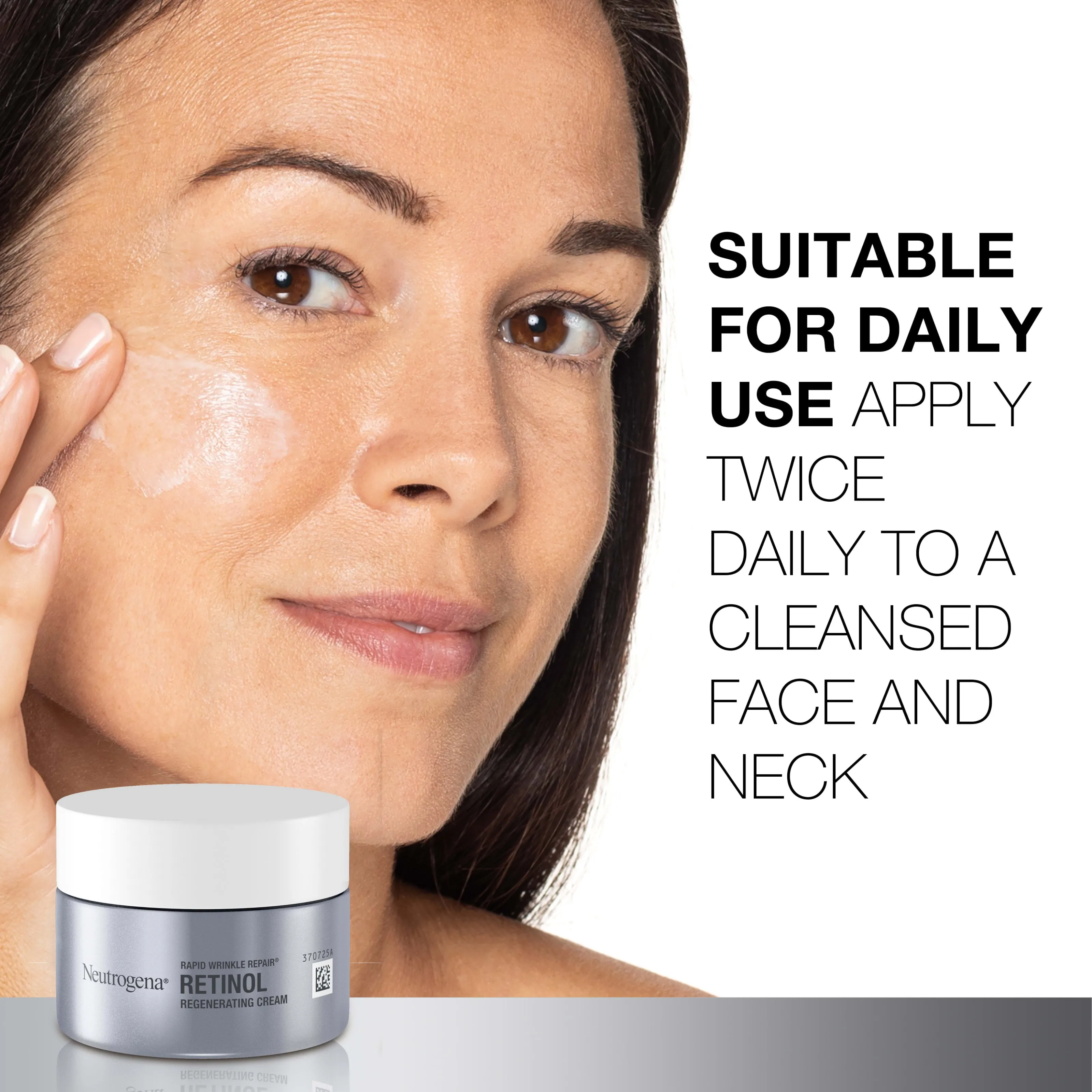 Neutrogena Rapid Wrinkle Repair Retinol Cream, Hyaluronic Acid, 0.5 oz