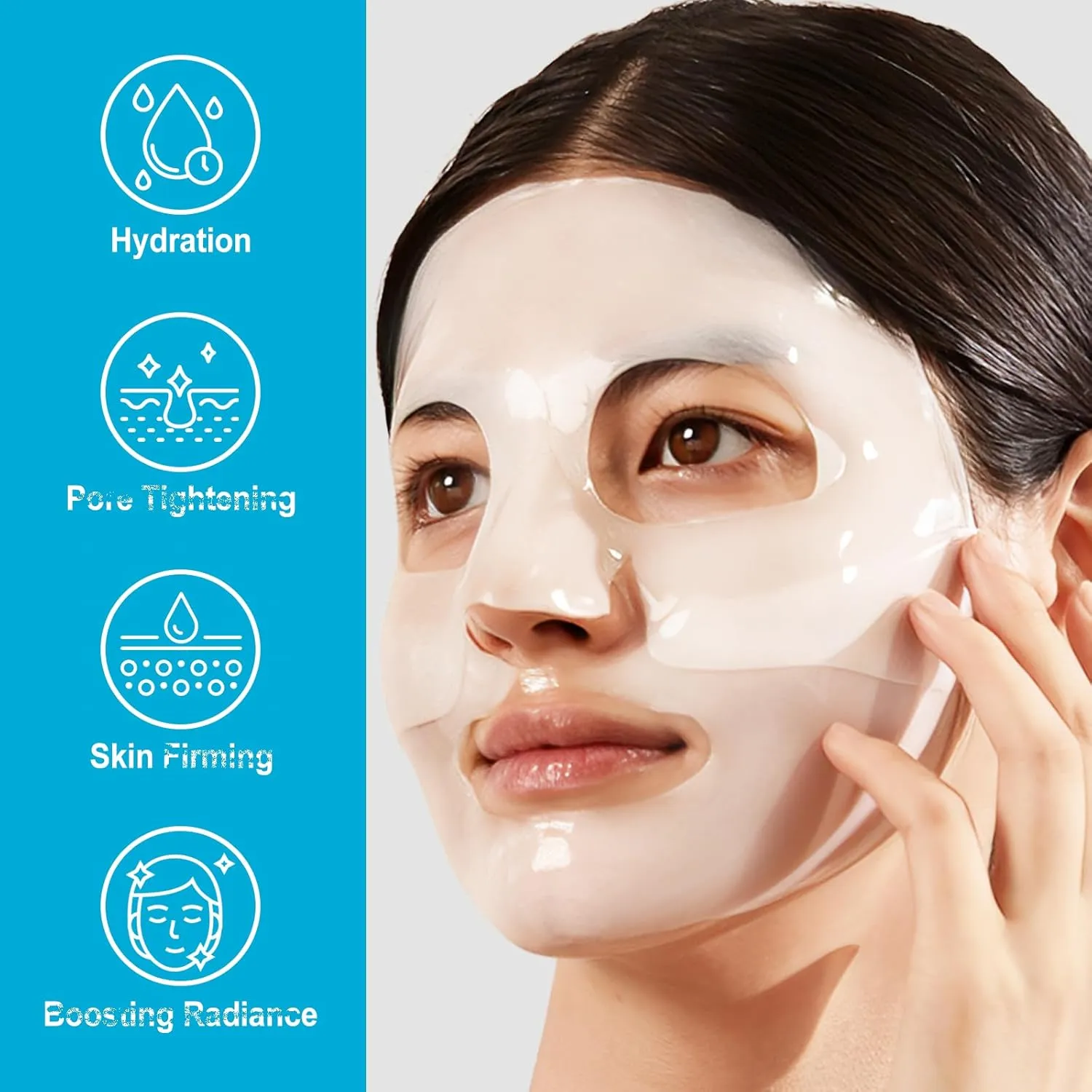 NEW ILLUME Bio Collagen Mask, Collagen Face Mask, Korean Collagen Mask Overnight, Hydrating Overnight Mask - 7pk