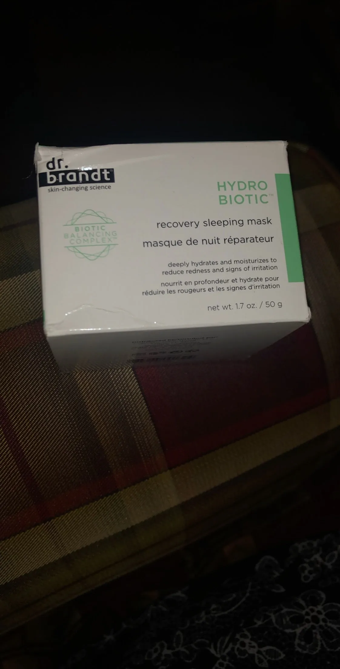 New open box Dr. Brandt Hydro Biotic Recovery Sleeping Mask 1.7oz / 50g