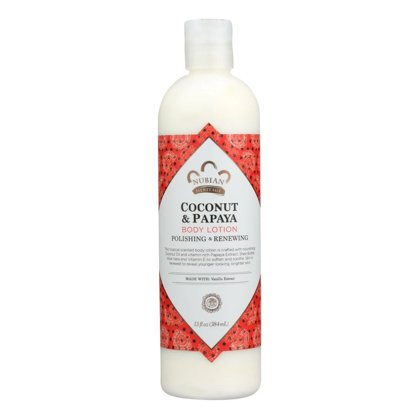 Nubian Coconut & Papaya Moisturizing Lotion - 13 Oz.