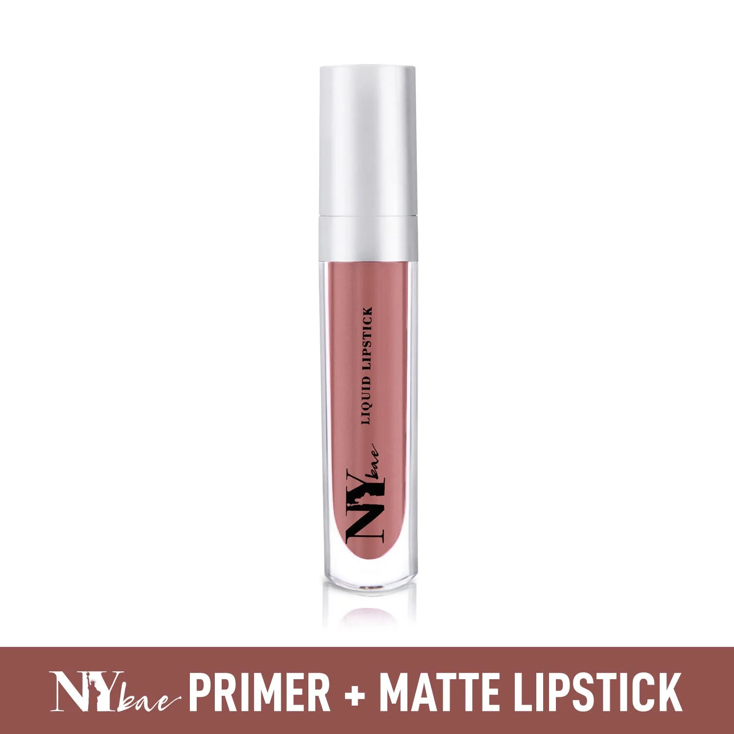 NY Bae Confessions of a Lip-a-holic Liquid Lipstick | Primer   Matte | Nude Mauve | Long Lasting- Pillow Talk 14 (4.5 ml)