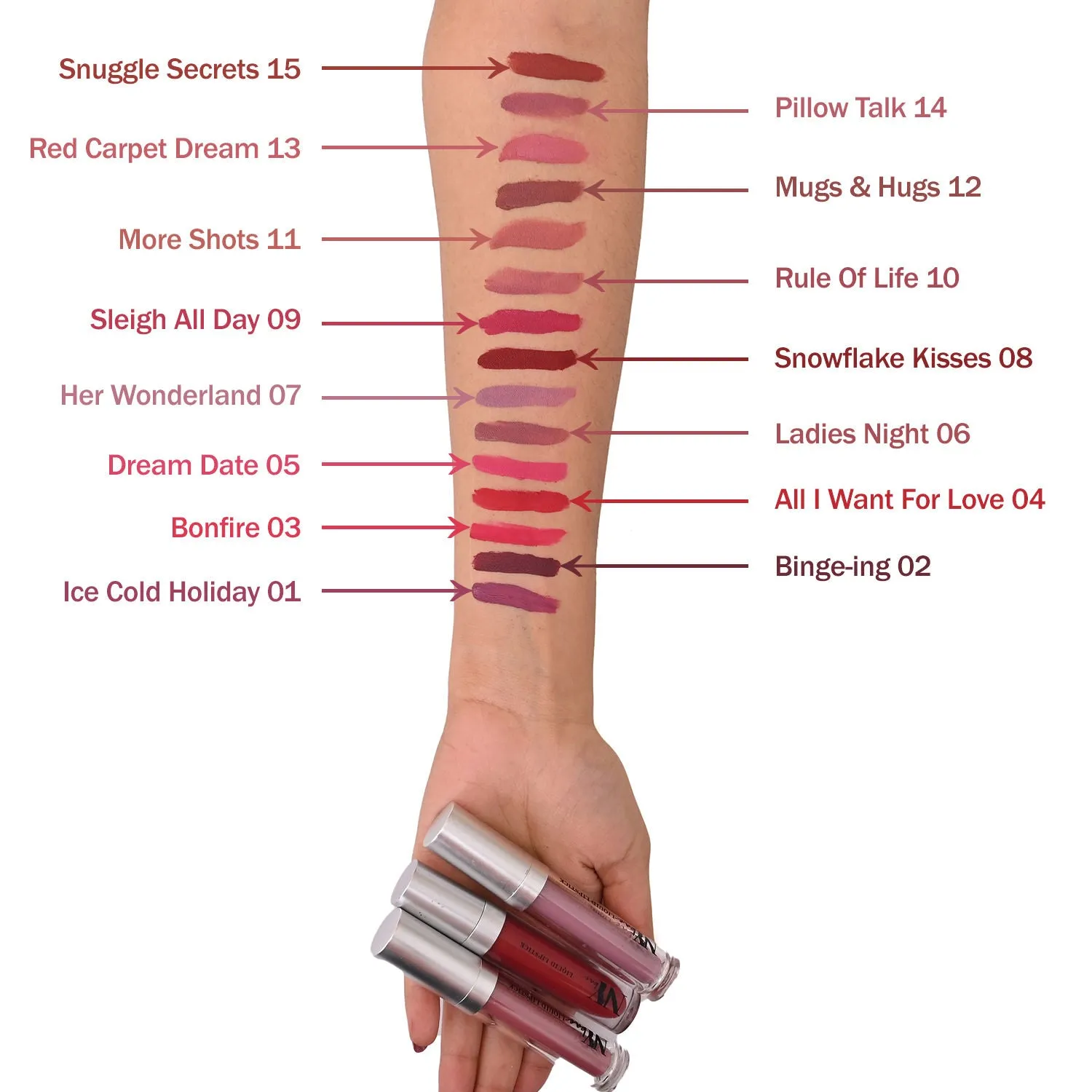 NY Bae Confessions of a Lip-a-holic Liquid Lipstick | Primer   Matte | Nude Mauve | Long Lasting- Pillow Talk 14 (4.5 ml)