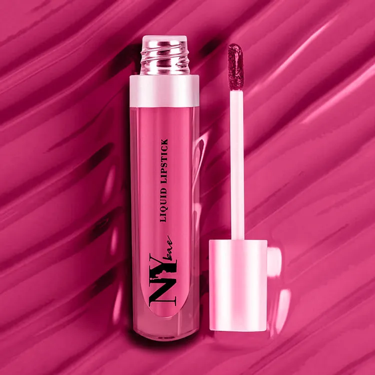 NY Bae Confessions of a Lip-a-holic Liquid Lipstick | Primer   Matte | Nude Mauve | Long Lasting- Pillow Talk 14 (4.5 ml)