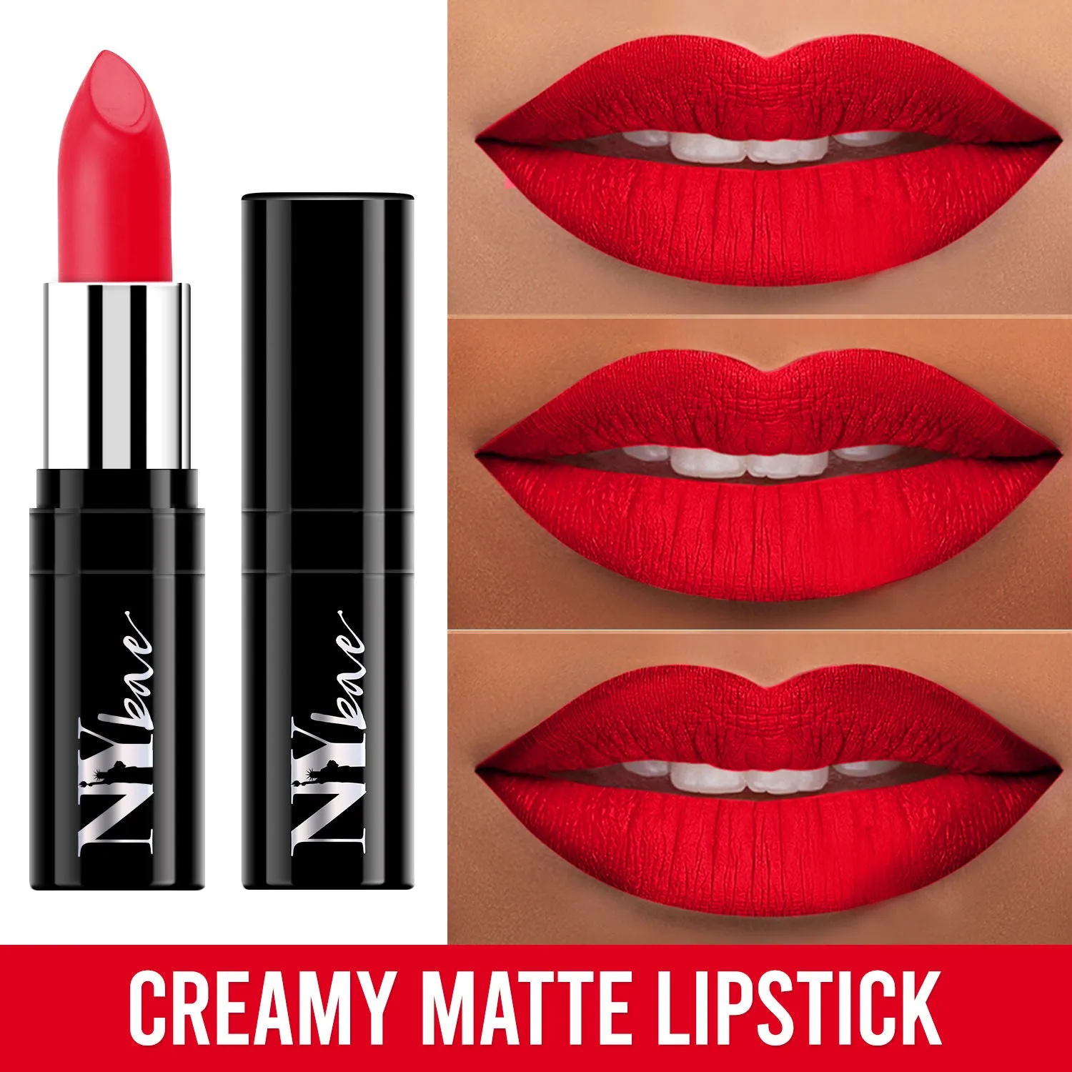 NY Bae Lipstick  Creamy Matte  Red - Rock That Fella 29