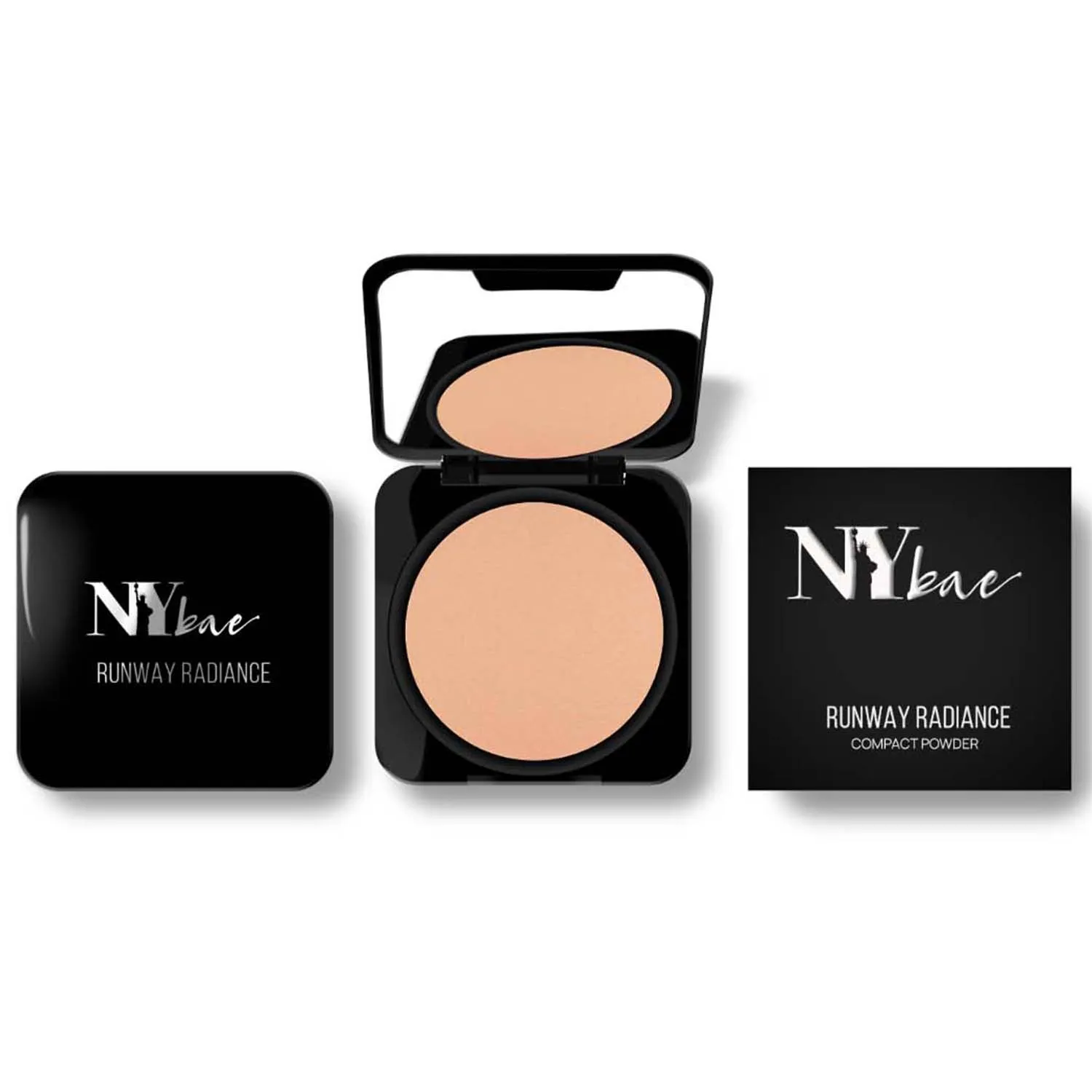 NY Bae Runway Radiance Compact Powder - Fair Beige 02 (9 g) | Fair Skin | Matte Finish | Rich Colour | Blurs Imperfections | Long Wearing