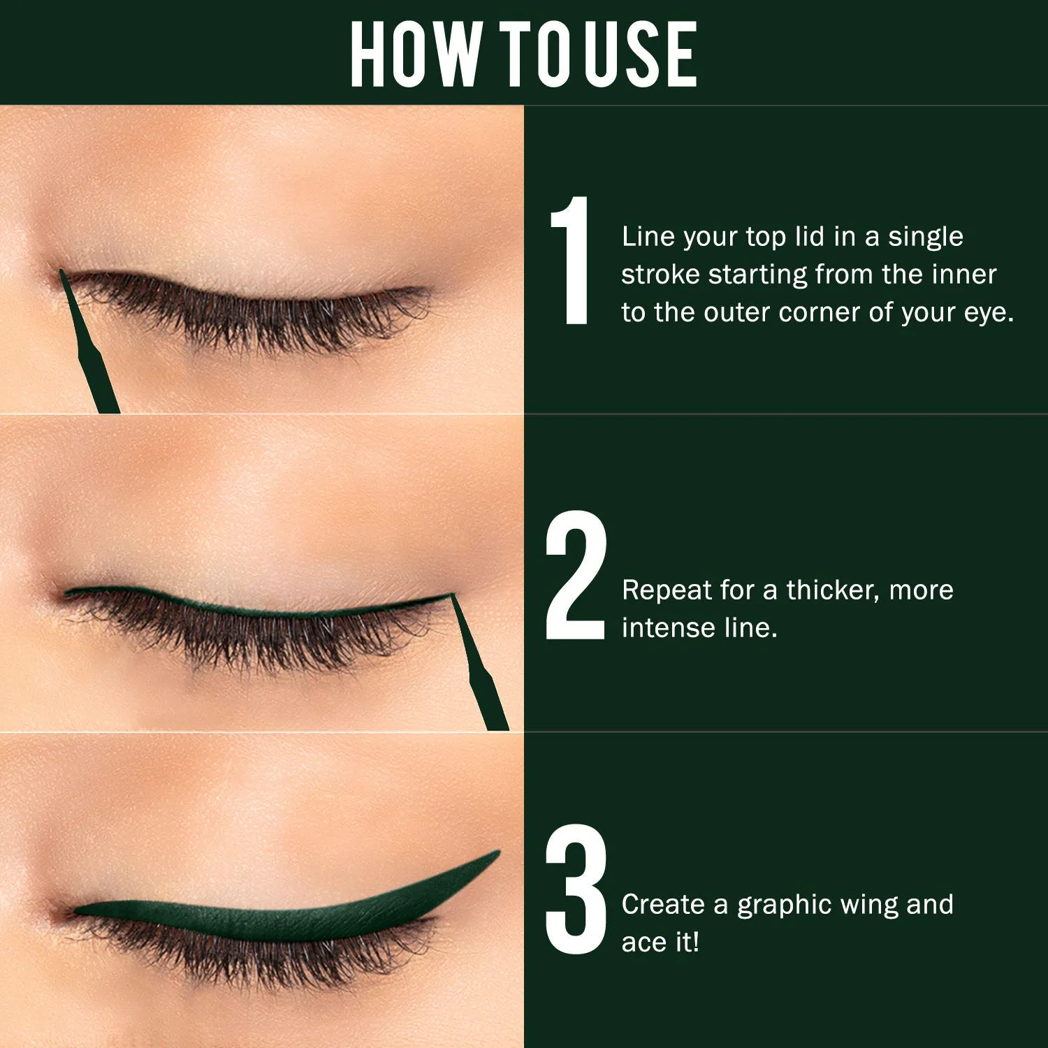 NY Bae Truly Matte Liquid Eyeliner - Edgy Emerald (4.5 ml) | Matte Finish | Super Pigmented | Long lasting | Quick Drying | Waterproof